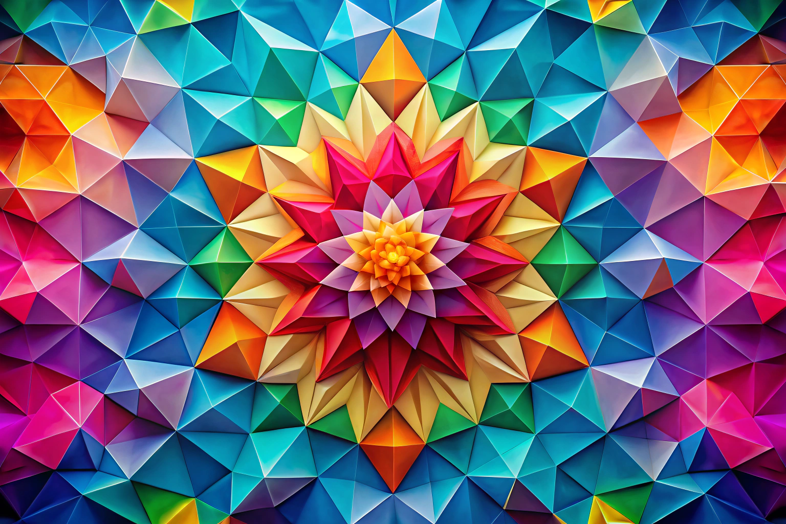 Imagen abstracta con formas geométricas suaves y colores vibrantes que simbolizan diversidad y dinamismo, sin elementos reconocibles